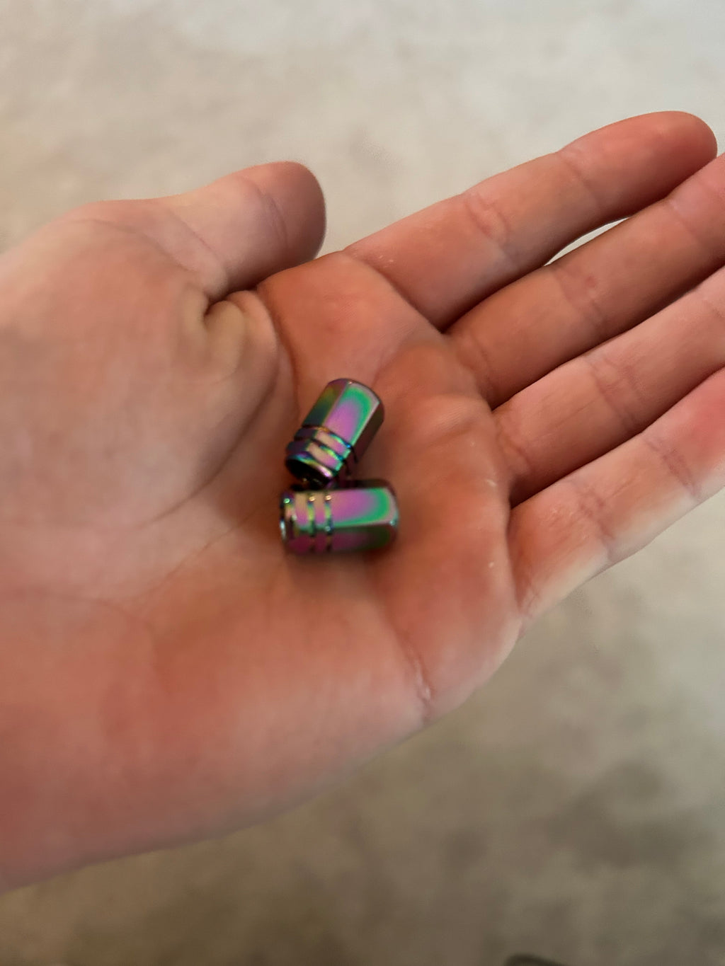 titanium valve stem caps (2pc)