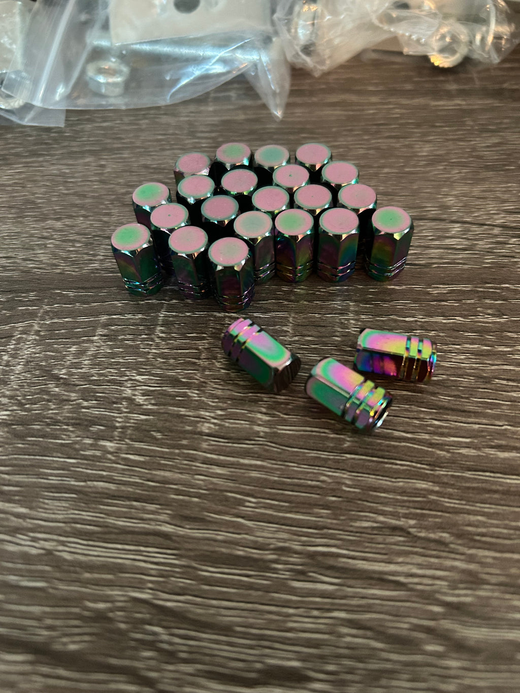 titanium valve stem caps (2pc)